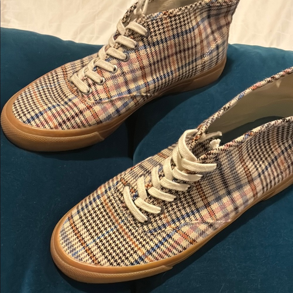 SeaVees Plaid High-Top Sneakers - Multicolor